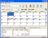 Employee attendance software screenshot - click for larger version.
